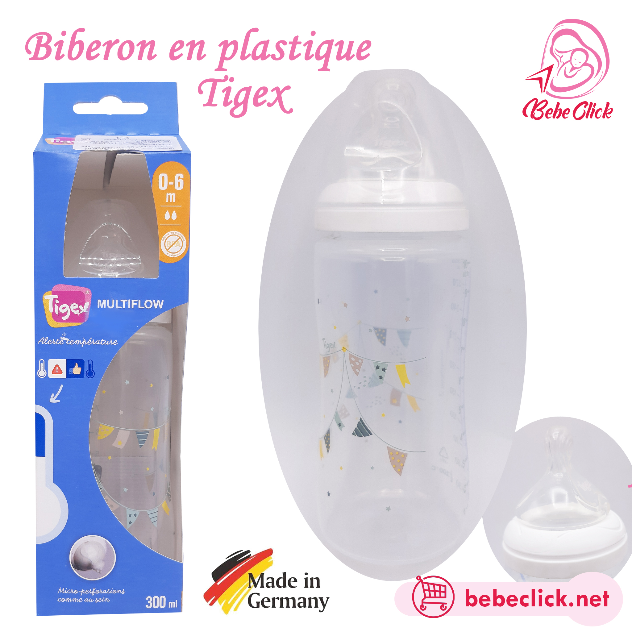 Biberon Tigex Multiflow 300 ml – bébéclick
